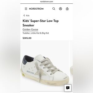 Golden Goose Kids' Super-Star Low Top Sneaker
